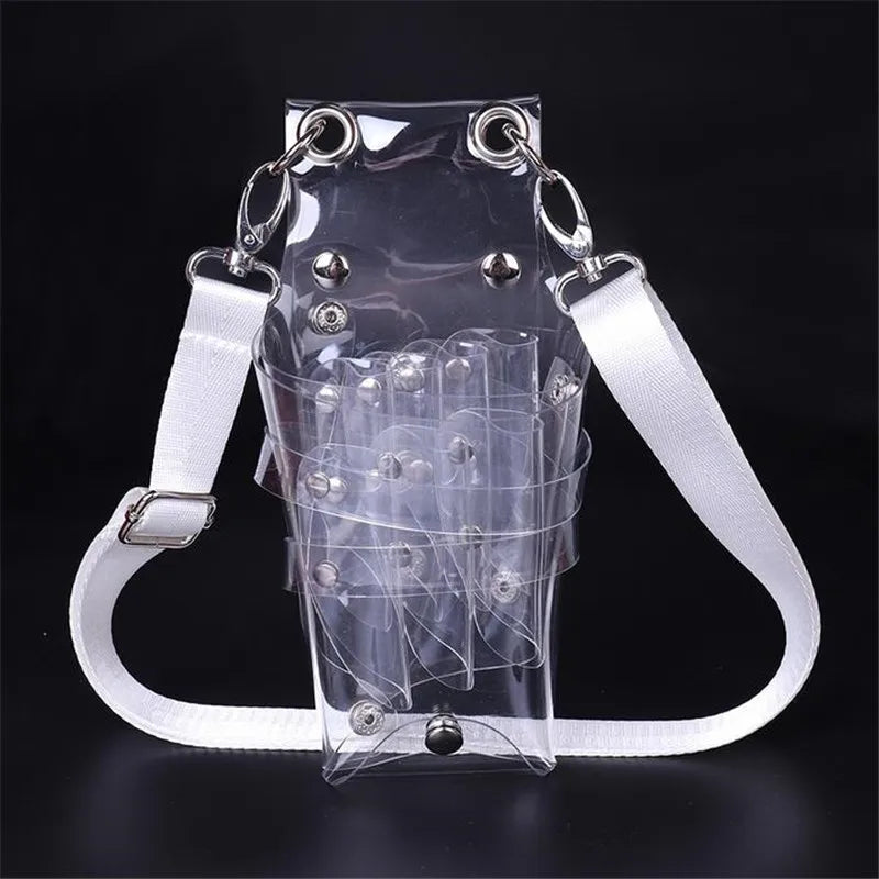1PCS: 7 Pocket PVC Hair Accessory Barber Pouch