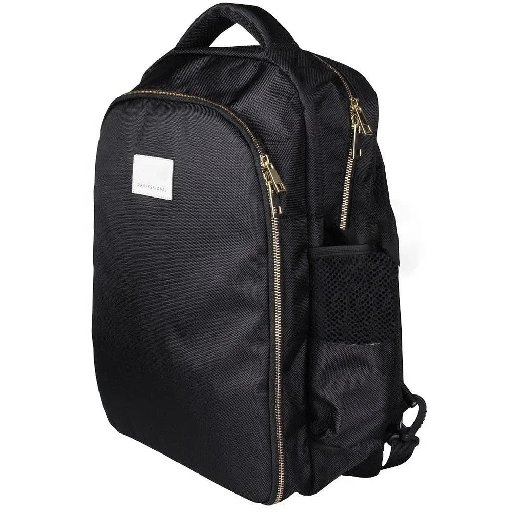 Black Polyester Portable Barber Backpack