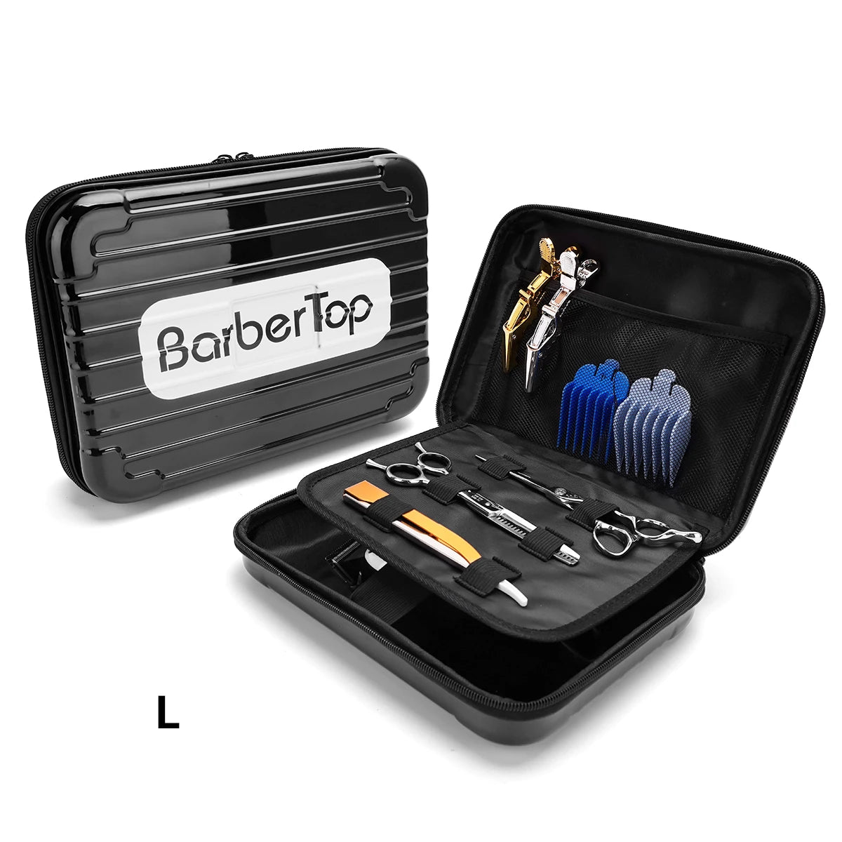 Portable Hair Scissors Case Bag Suitcase