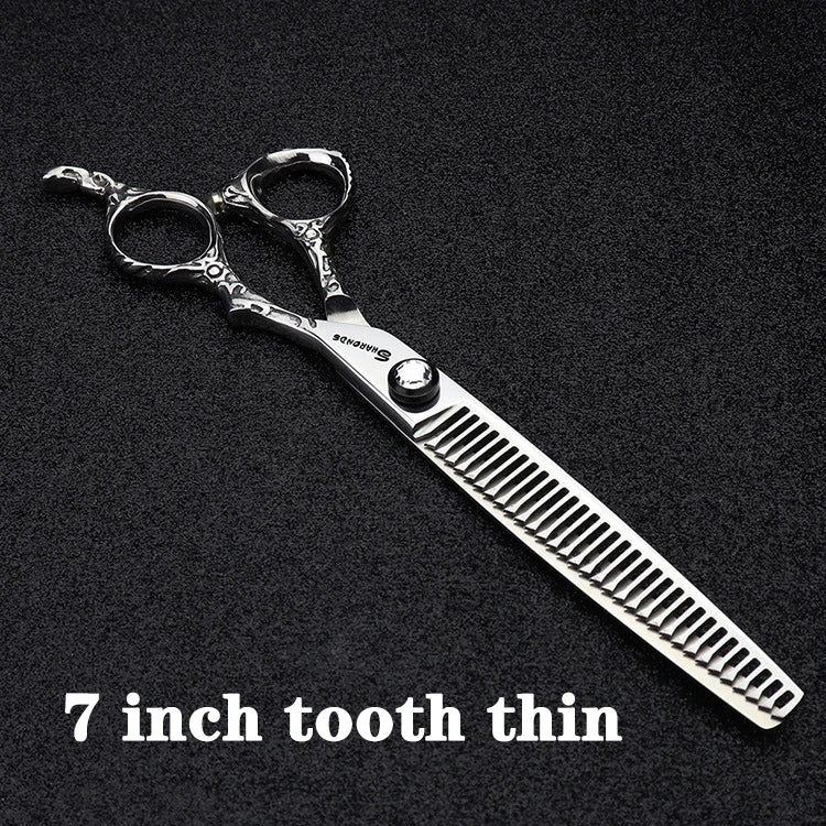Stainless Steel 6/6.5/7 inch 440C Barber Shears Salon Scissors Set