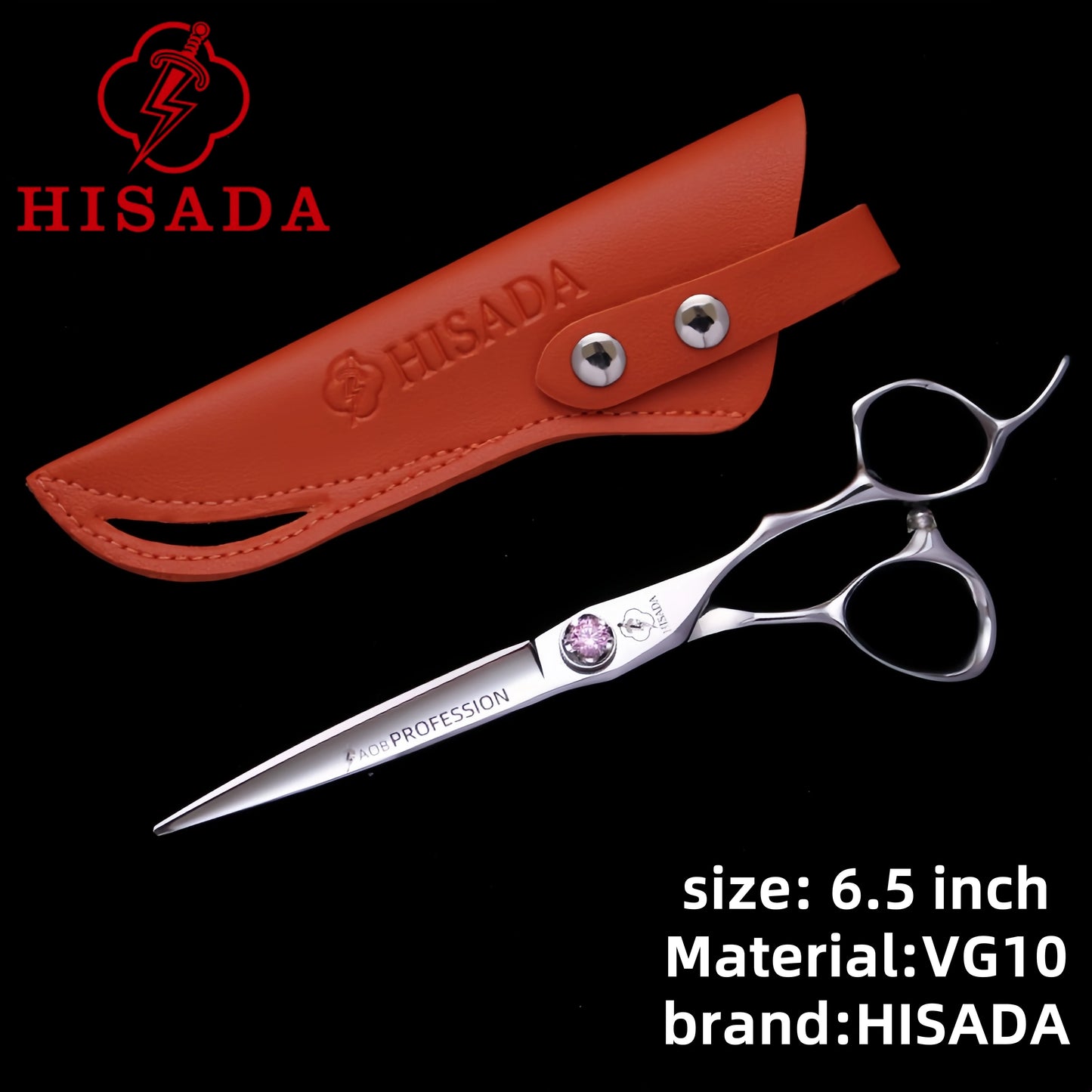 HISADA 6/6.5/7 inch Stainless Steel Professional Hairdressing Scissors