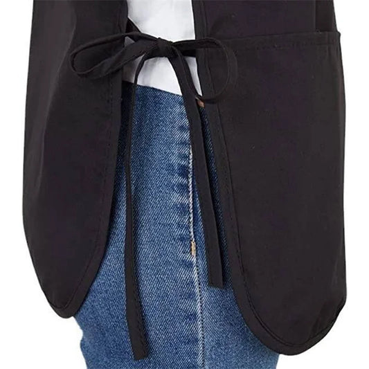 Black polyester Barber client Apron cape