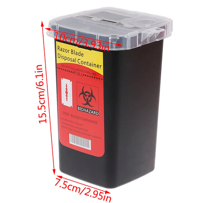Salon Blades Recycling Box Barber Razor Blade Disposal Storage Box