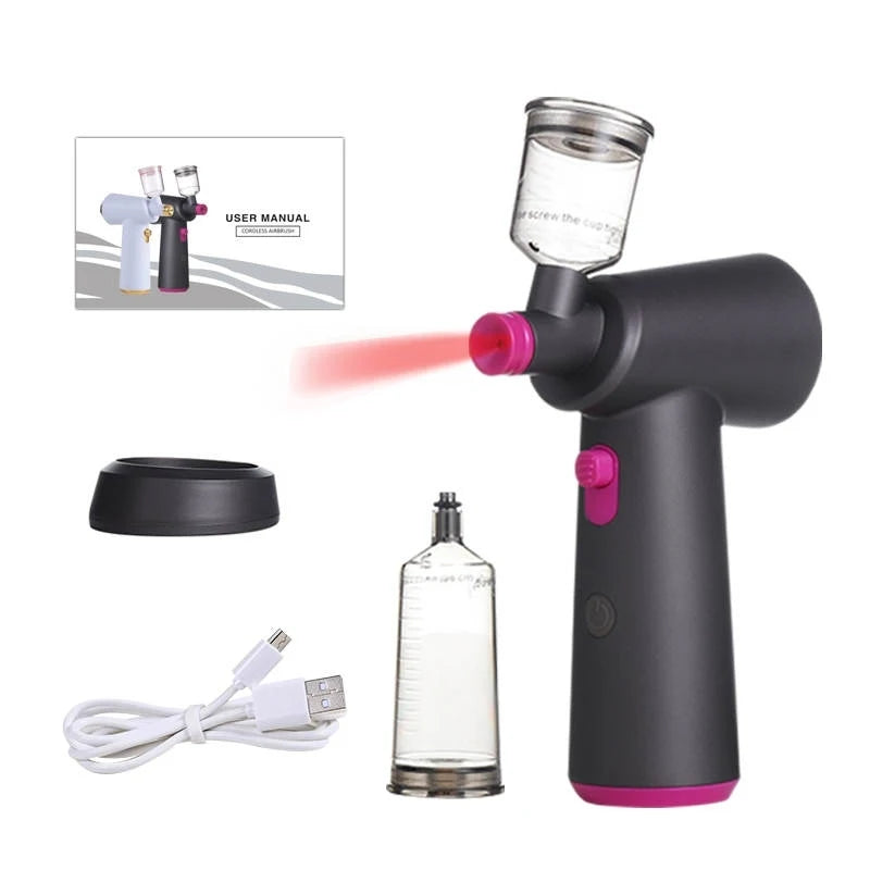 Rechargeable Cordless Compressor Auto Handheld Airbrush