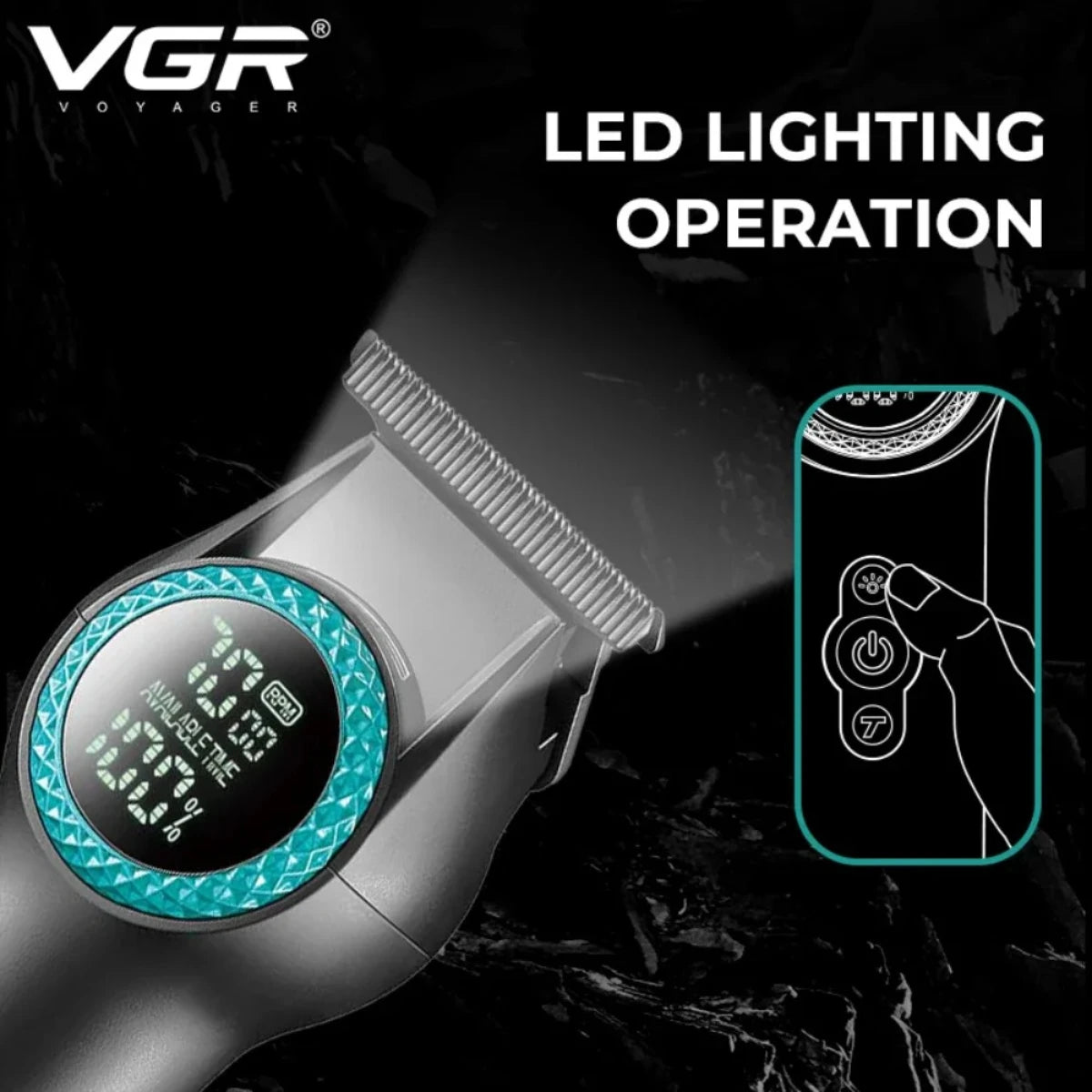 VGR Electric Cordless 8000 RPM Hair Trimmer