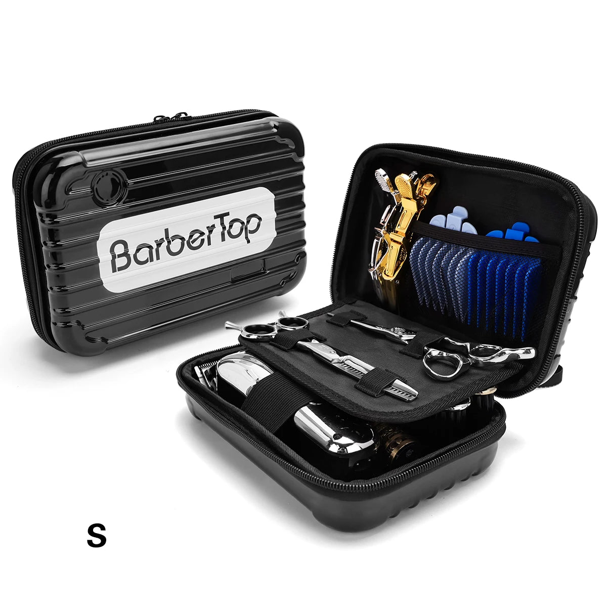 Portable Hair Scissors Case Bag Suitcase